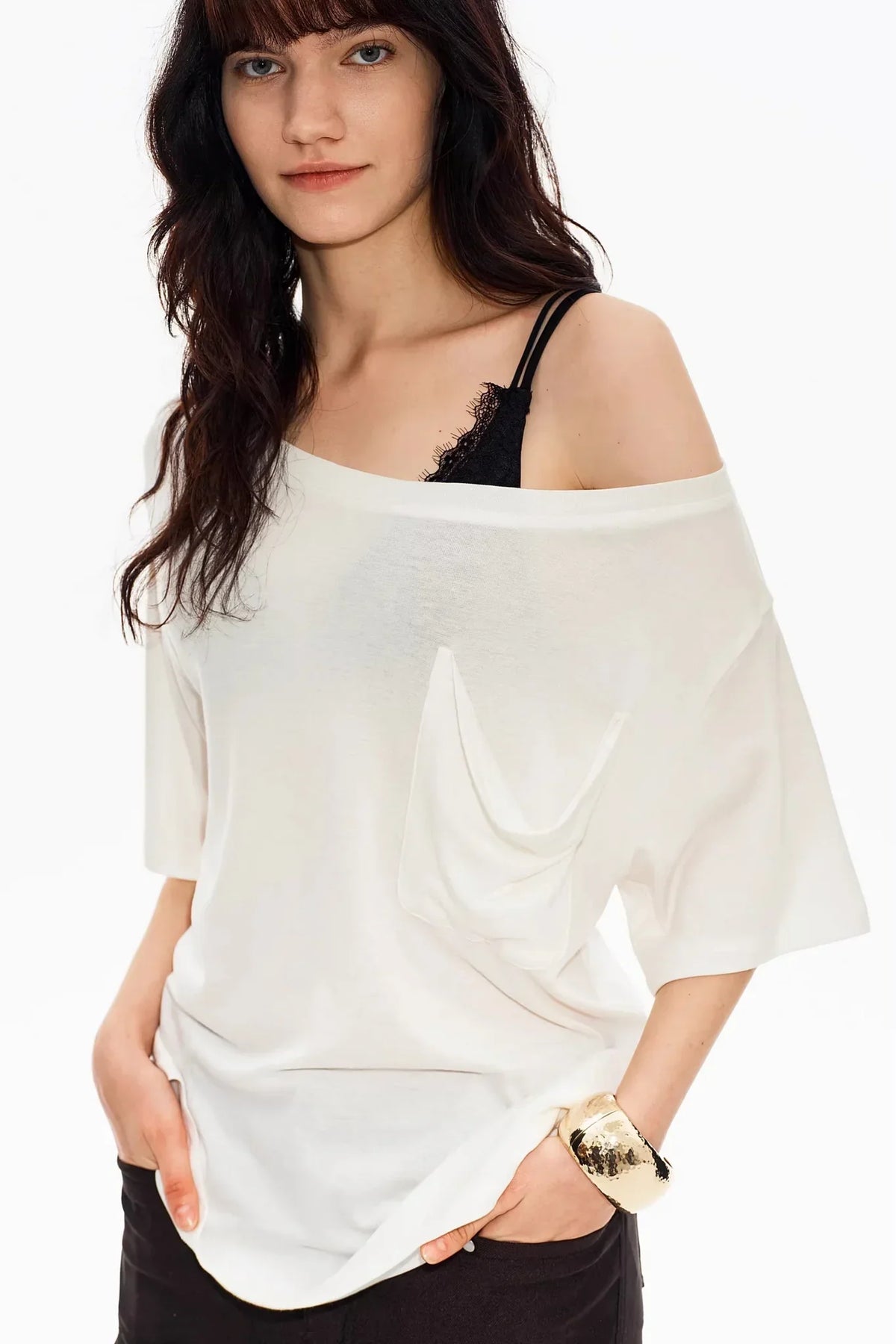 Off-Shoulder Asymmetrical Top