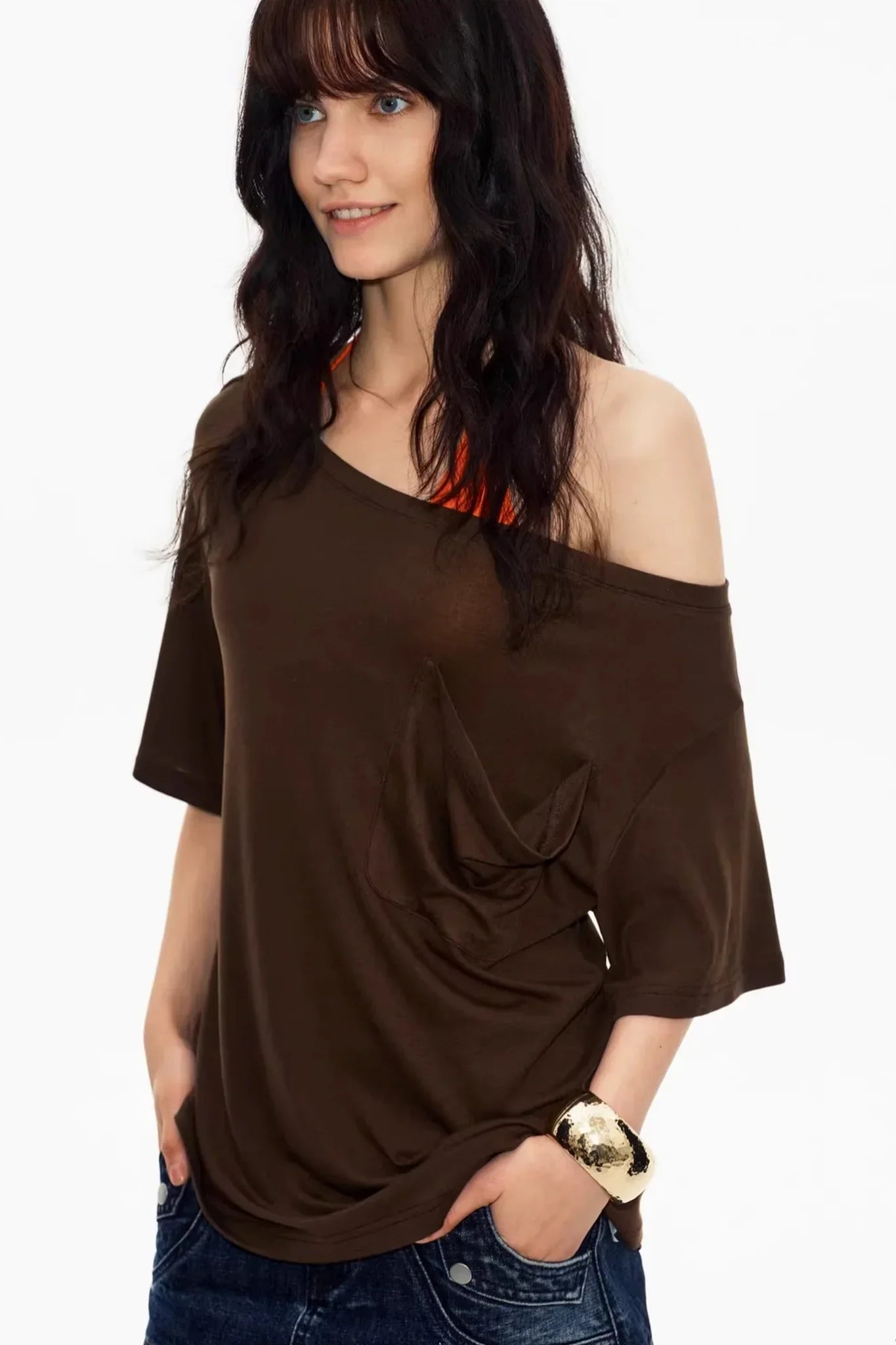 Off-Shoulder Asymmetrical Top