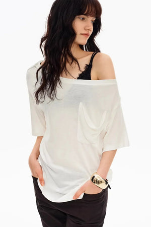 Off-Shoulder Asymmetrical Top