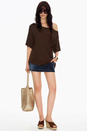 Off-Shoulder Asymmetrical Top