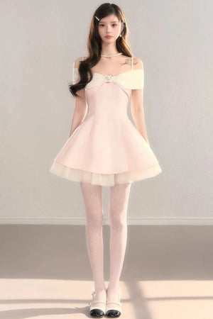 Off-Shoulder Bowknot Princess Dress