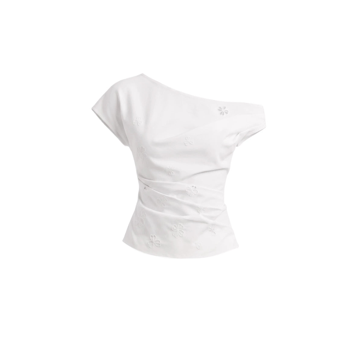 Off-Shoulder Embroidered Top Set-Up