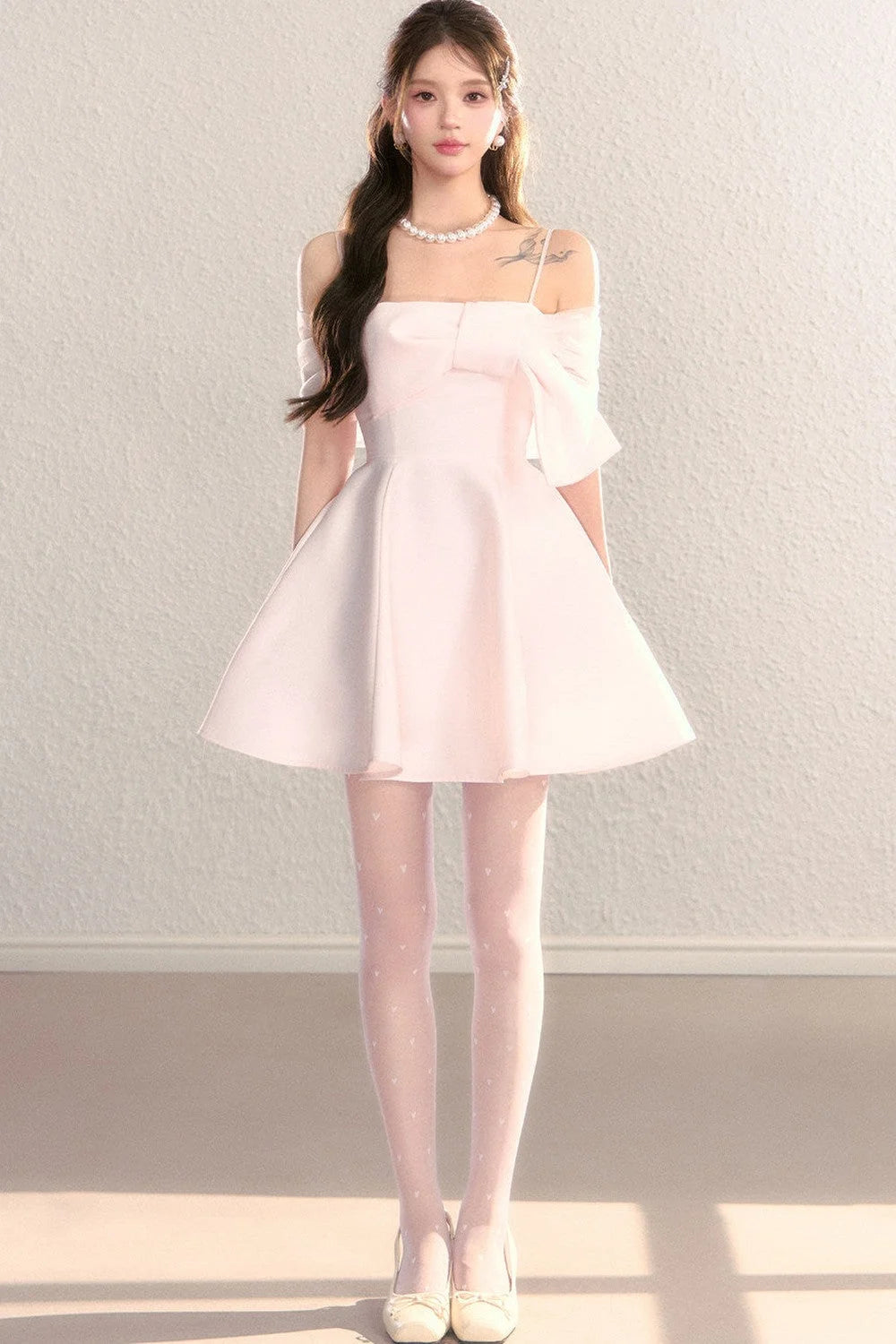 Off-Shoulder Evening Tulle Dress
