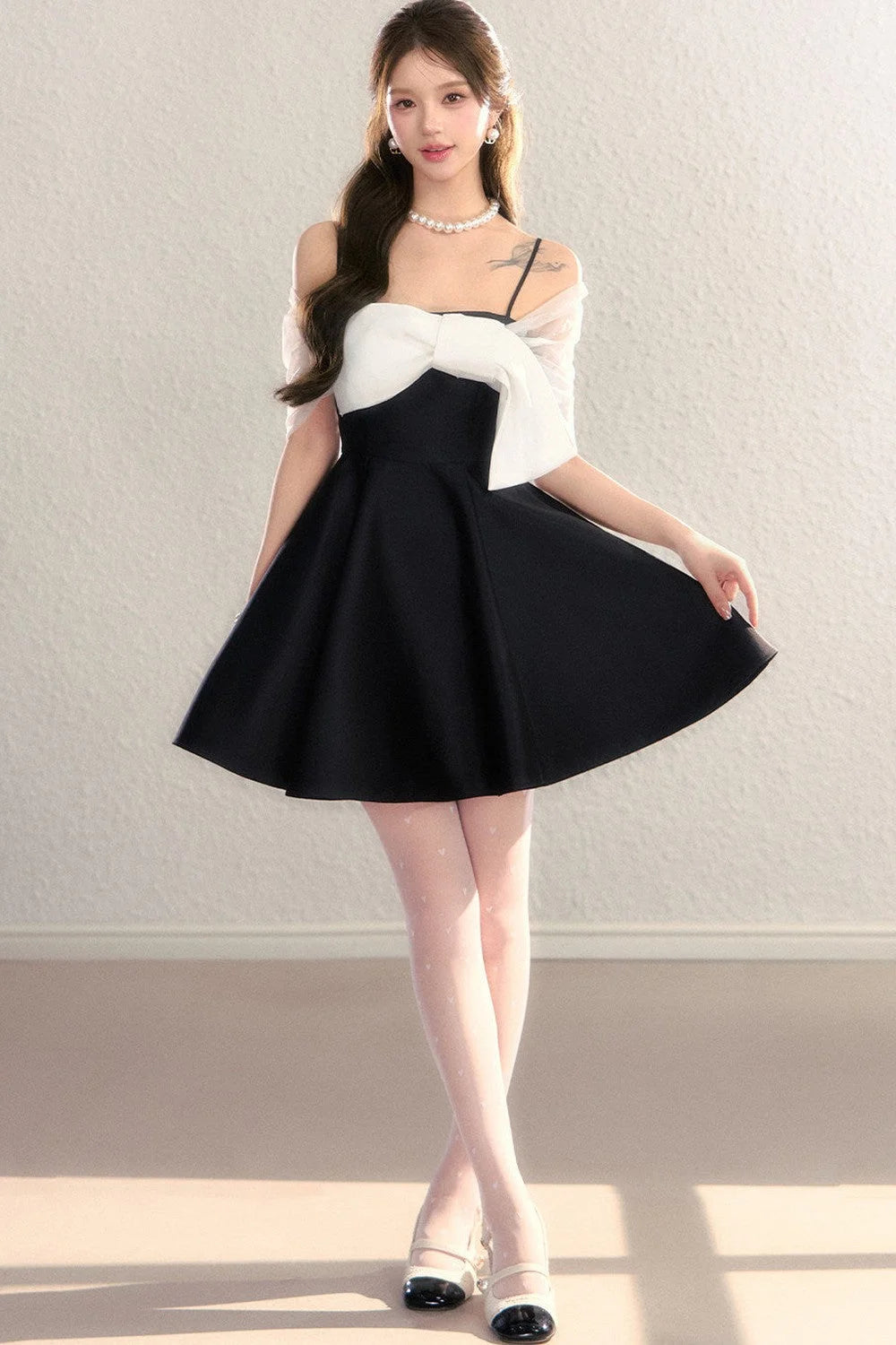 Off-Shoulder Evening Tulle Dress