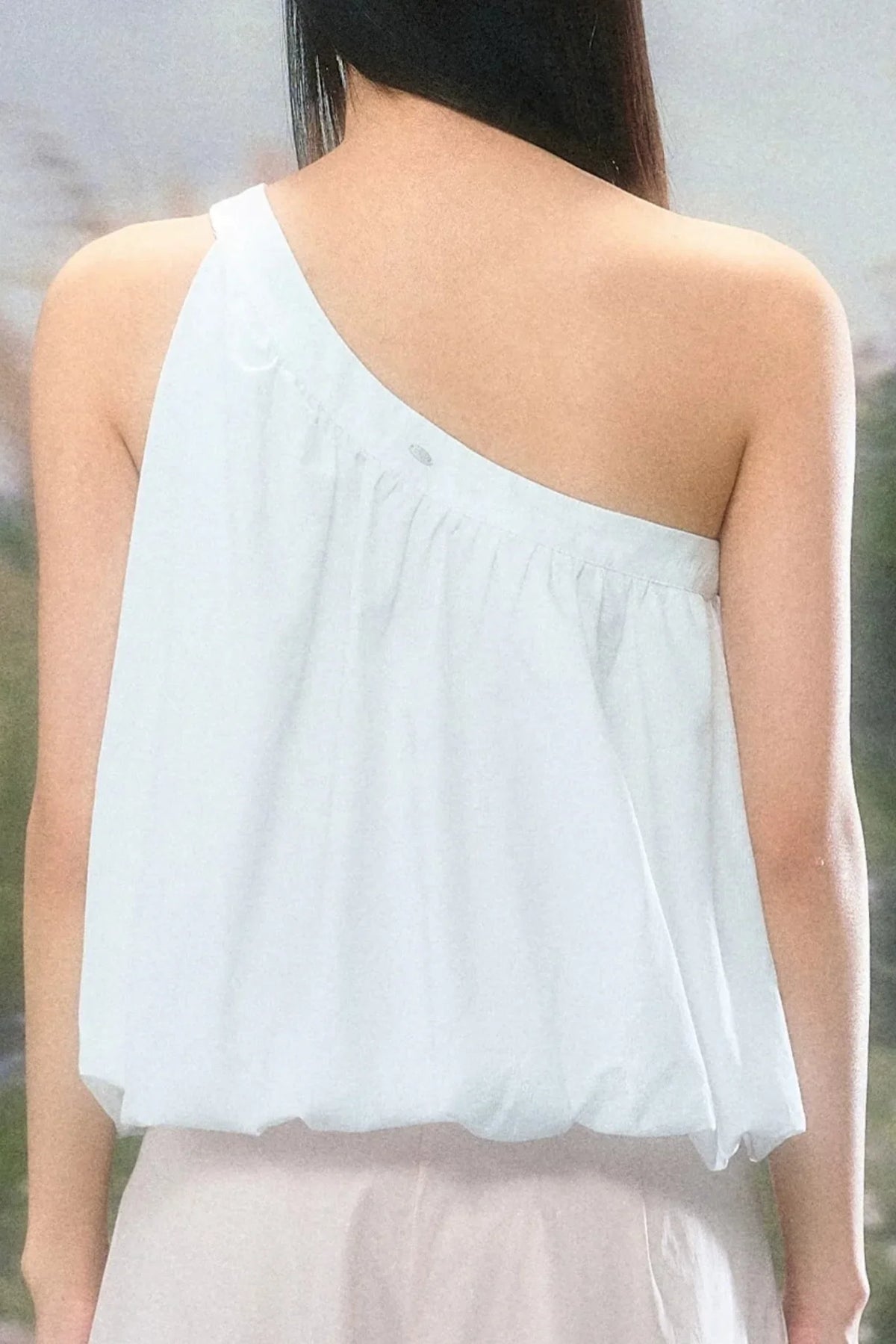Off-Shoulder Floral Halter Top