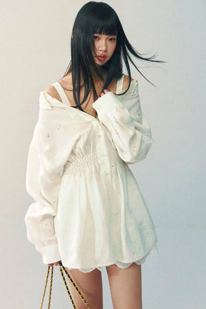 Off-Shoulder Lace Dress