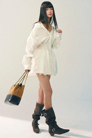 Off-Shoulder Lace Dress