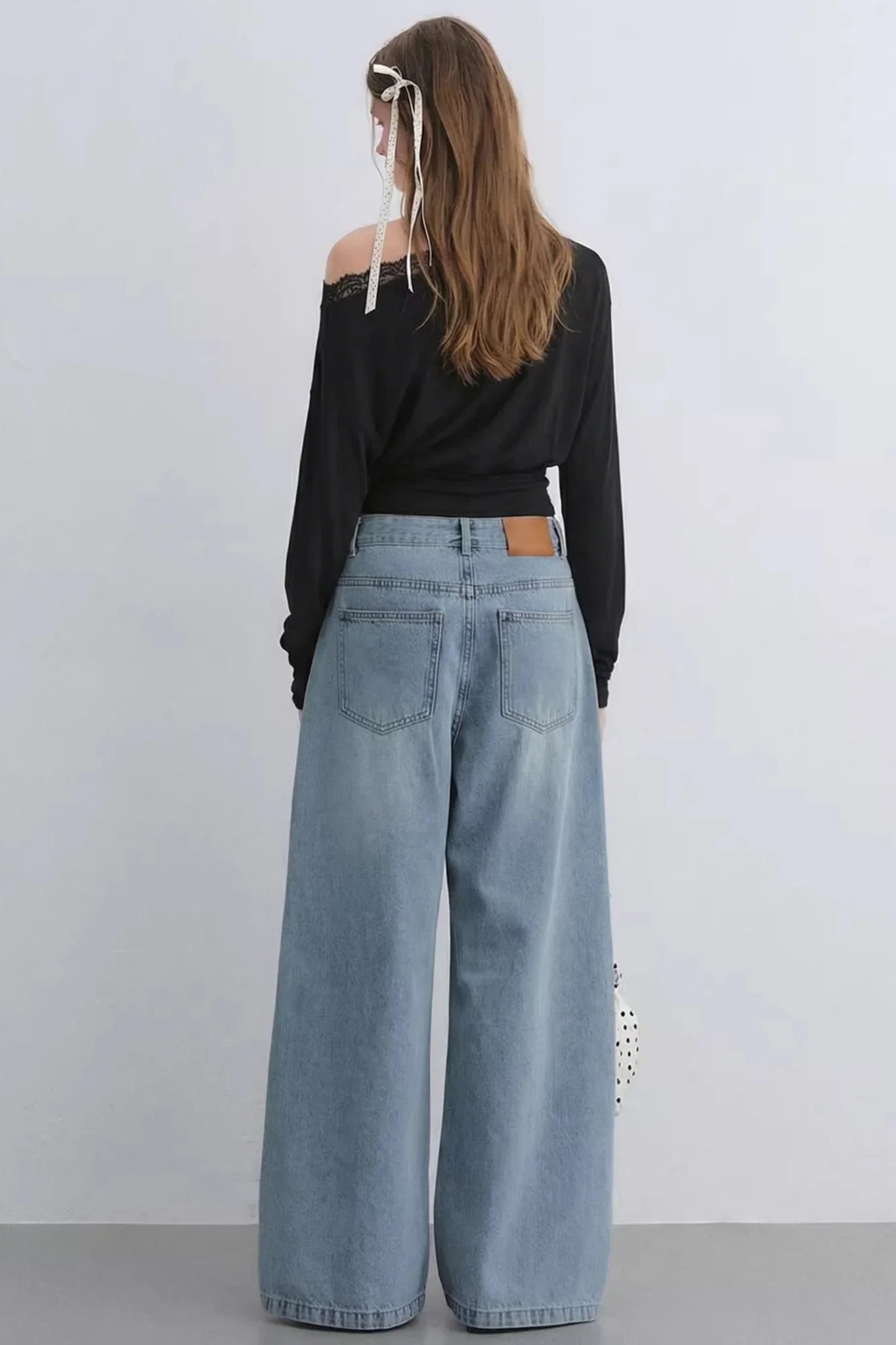 Off-Shoulder Lace Patchwork Top