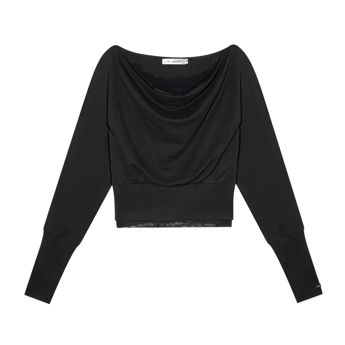 Off-Shoulder Lace Patchwork Top