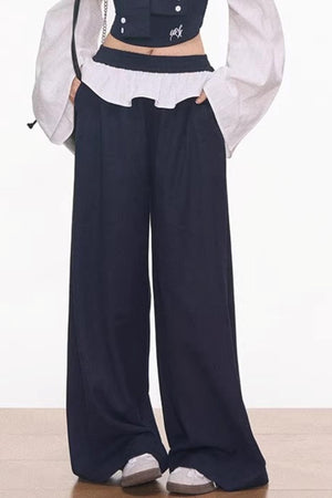 Off-Shoulder Patchwork Ensemble Top set-Up