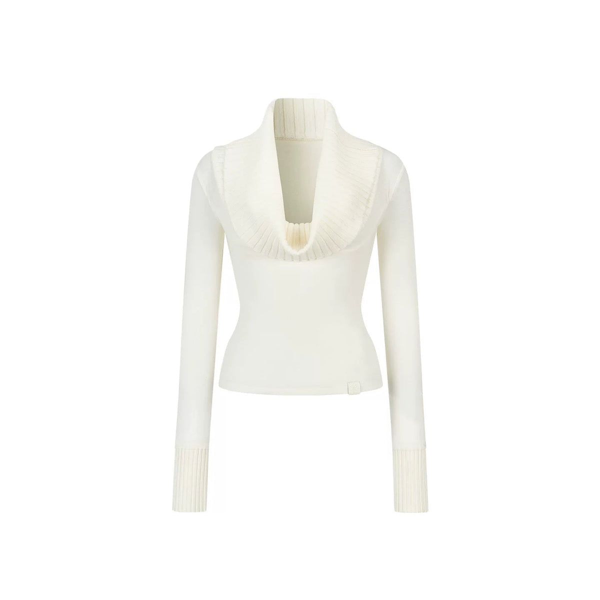 Off-Shoulder Rose Knit Top