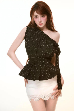 Off-Shoulder Ruffled Top Set-Up