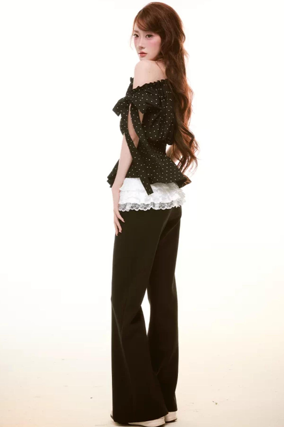 Off-Shoulder Ruffled Top Set-Up