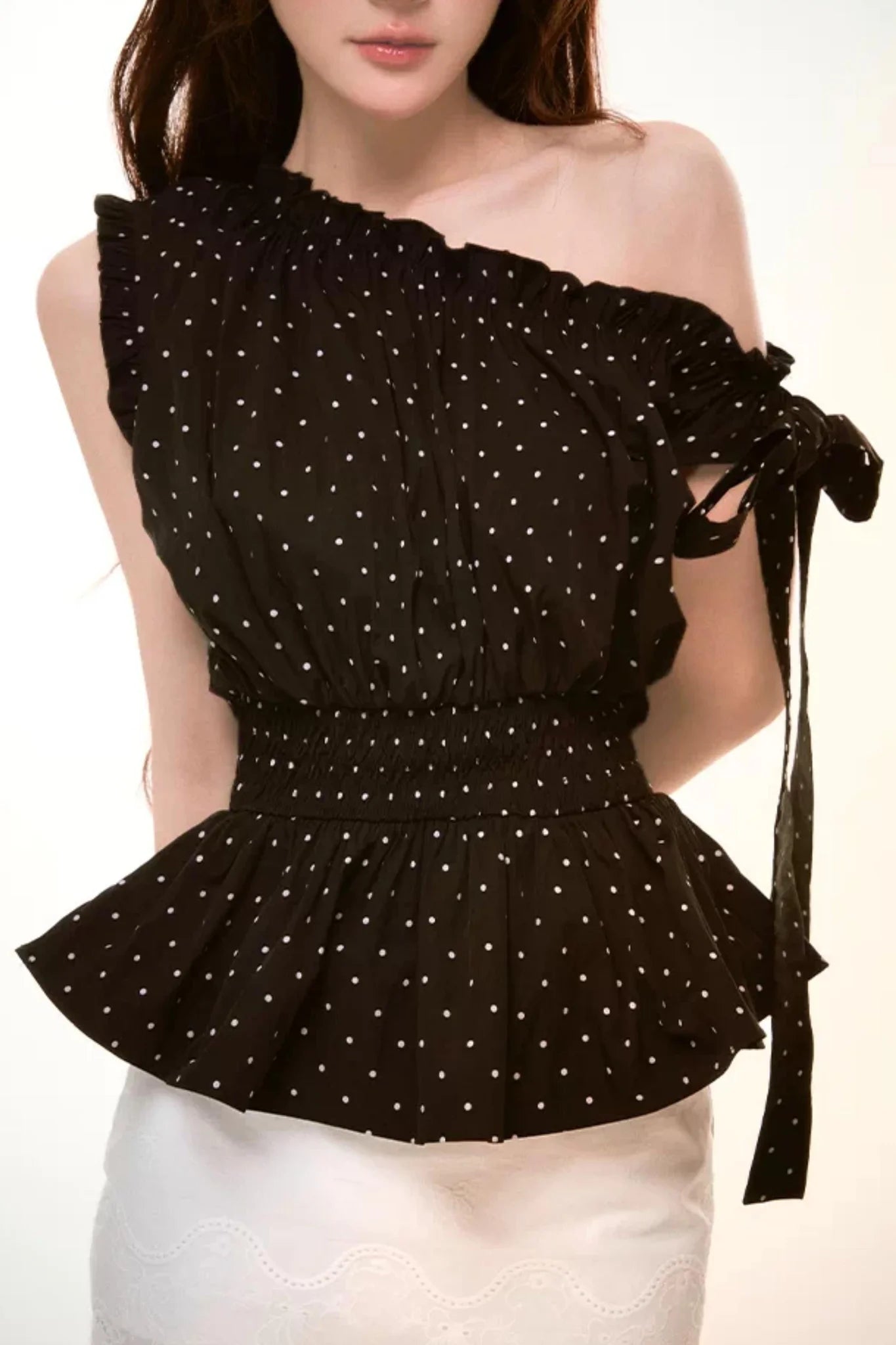 Off-Shoulder Ruffled Top Set-Up