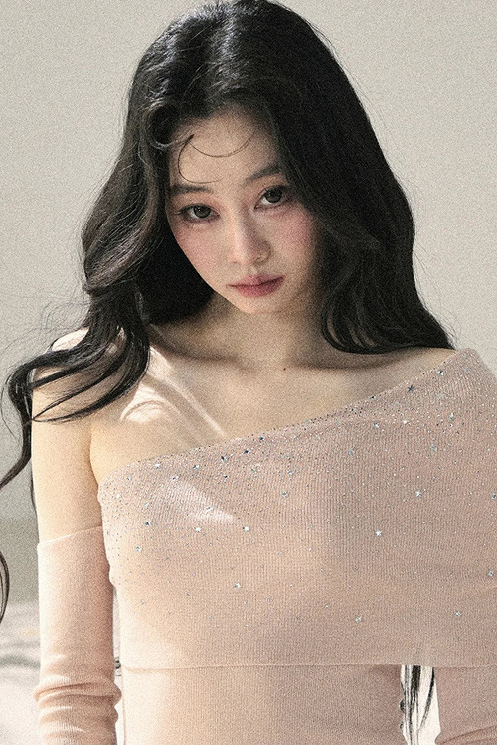 Off-Shoulder Sequin Top