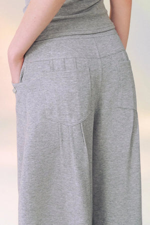 Off-Shoulder Short-Sleeve Top and Pants Set-Up