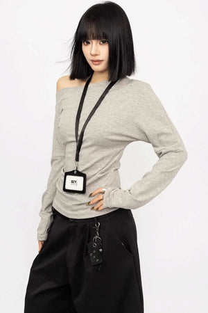 Off-Shoulder Slimming Blouse