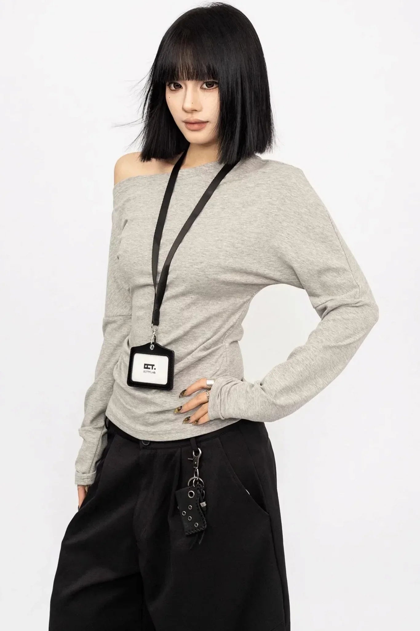 Off-Shoulder Slimming Blouse