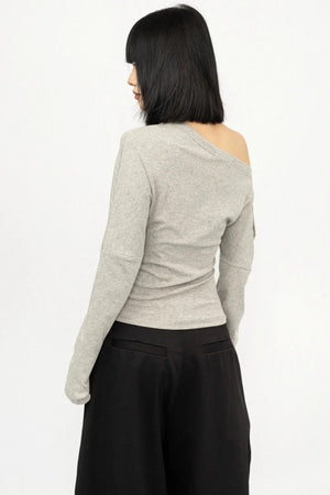 Off-Shoulder Slimming Blouse