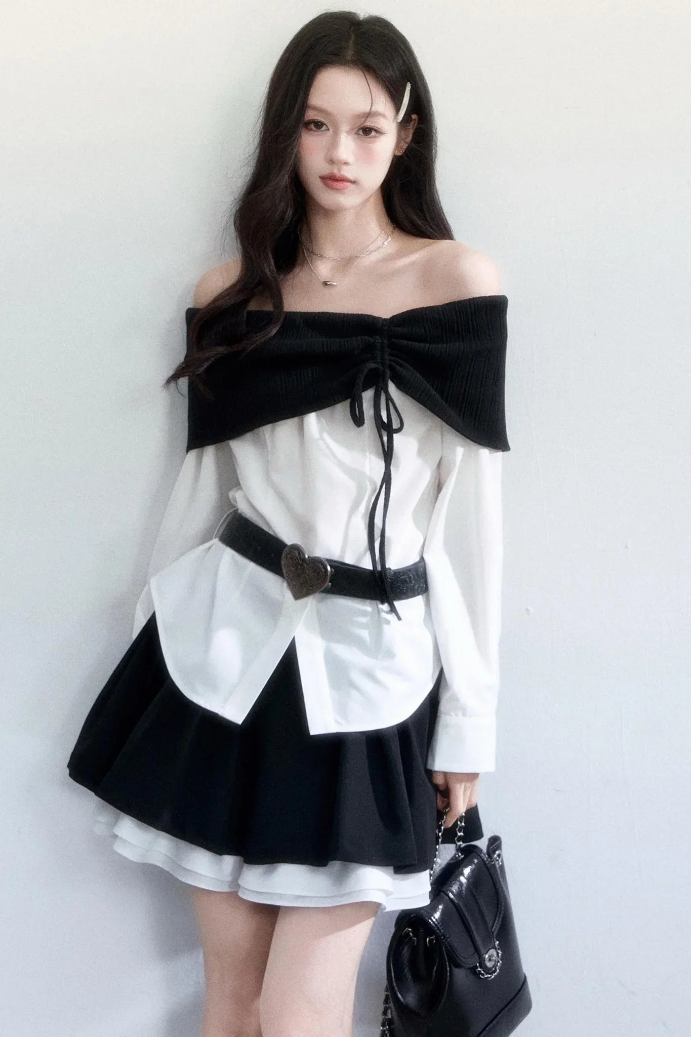 Off-Shoulder Slimming Top Set-Up