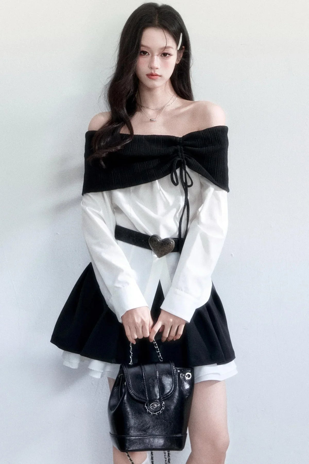 Off-Shoulder Slimming Top Set-Up