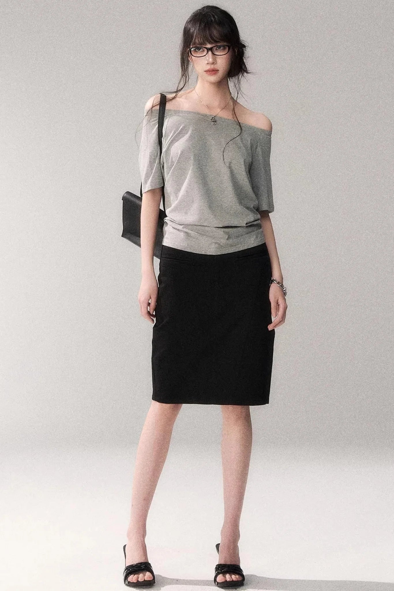 Off-Shoulder Stretchy Summer Top