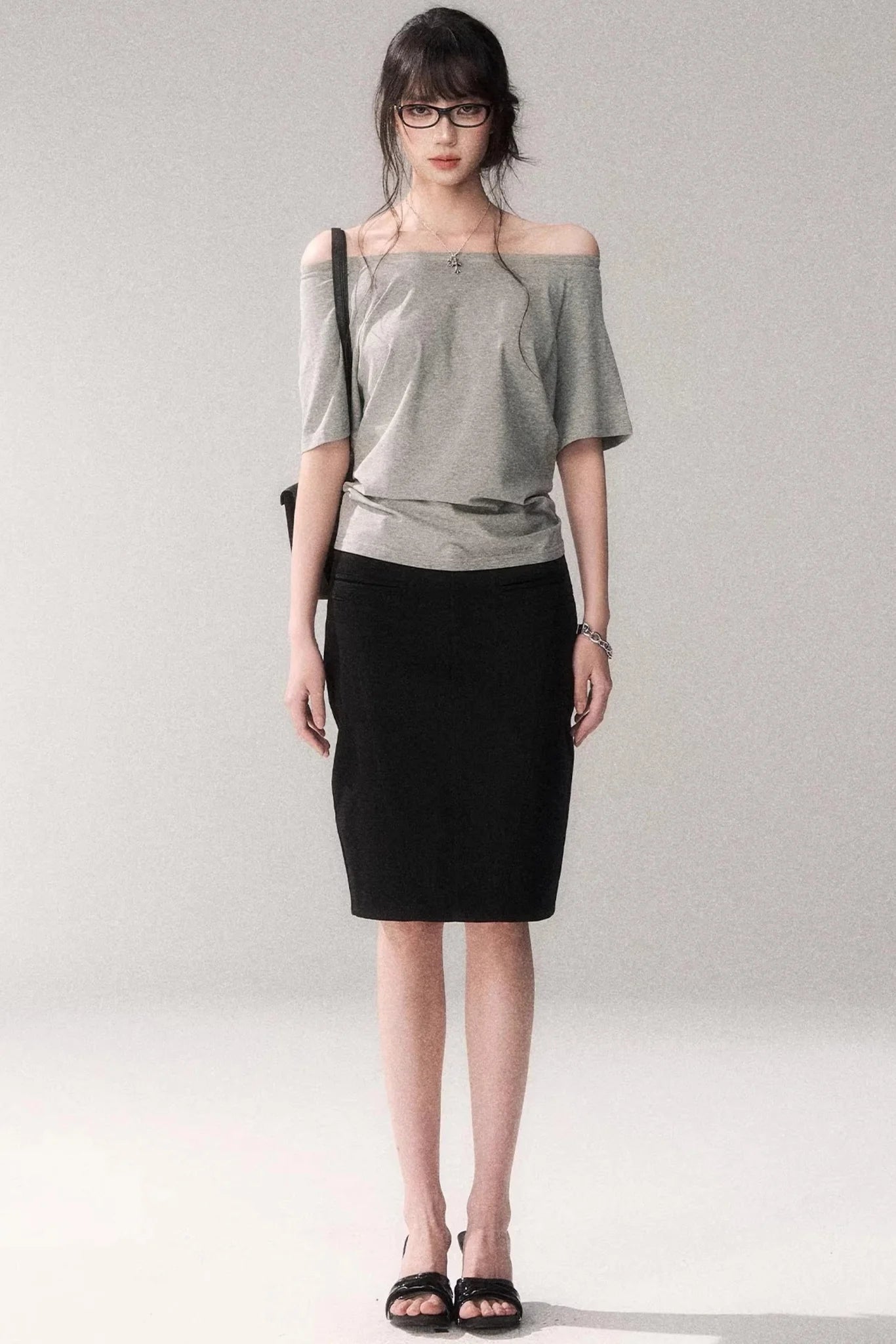 Off-Shoulder Stretchy Summer Top