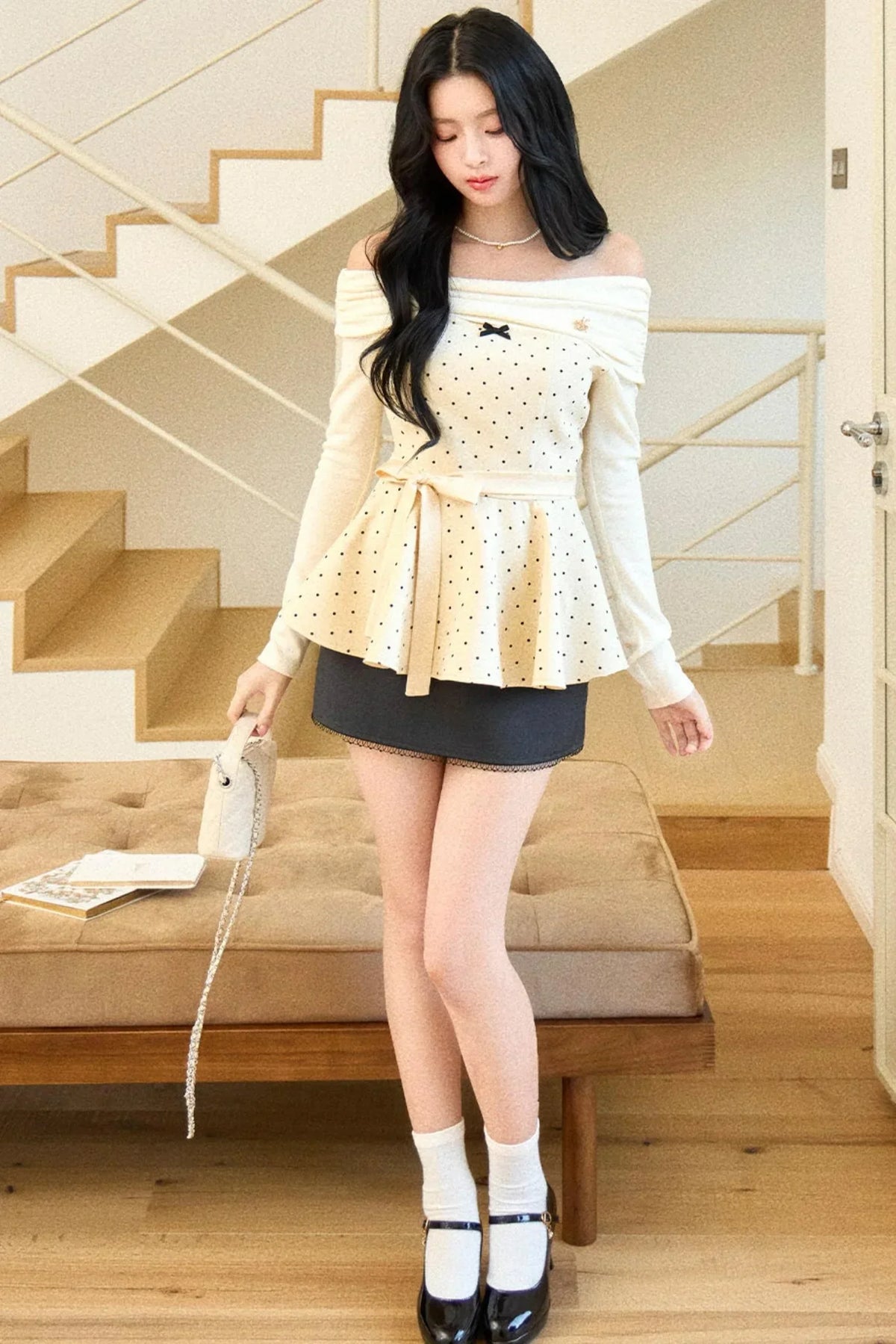 Off-Shoulder Two-Piece Set-Up