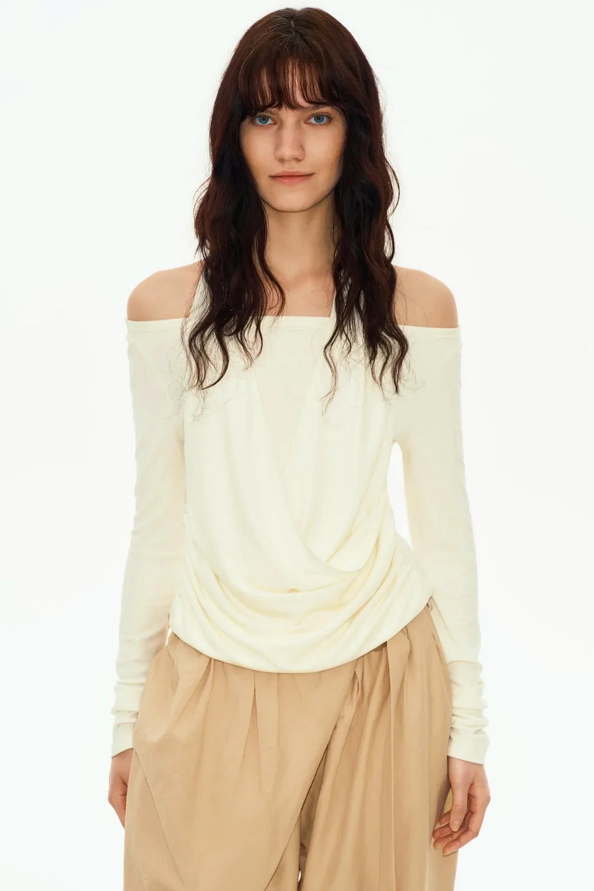 Off-Shoulder Versatile Halter Top