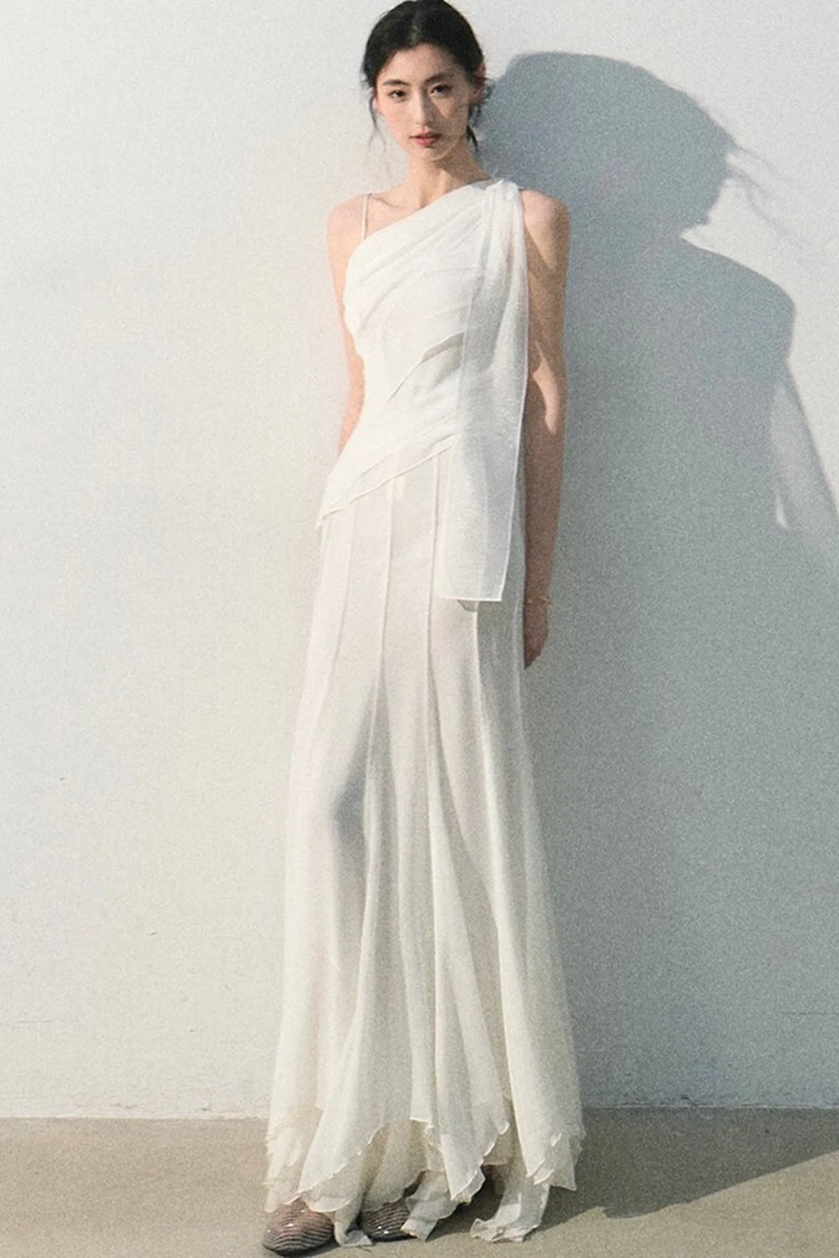 Off-Shoulder Waist-Cinching Top Set-Up