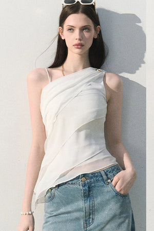 Off-Shoulder Waist-Cinching Top Set-Up