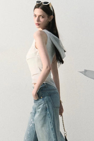 Off-Shoulder Waist-Cinching Top Set-Up