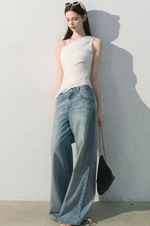Off-Shoulder Waist-Cinching Top Set-Up