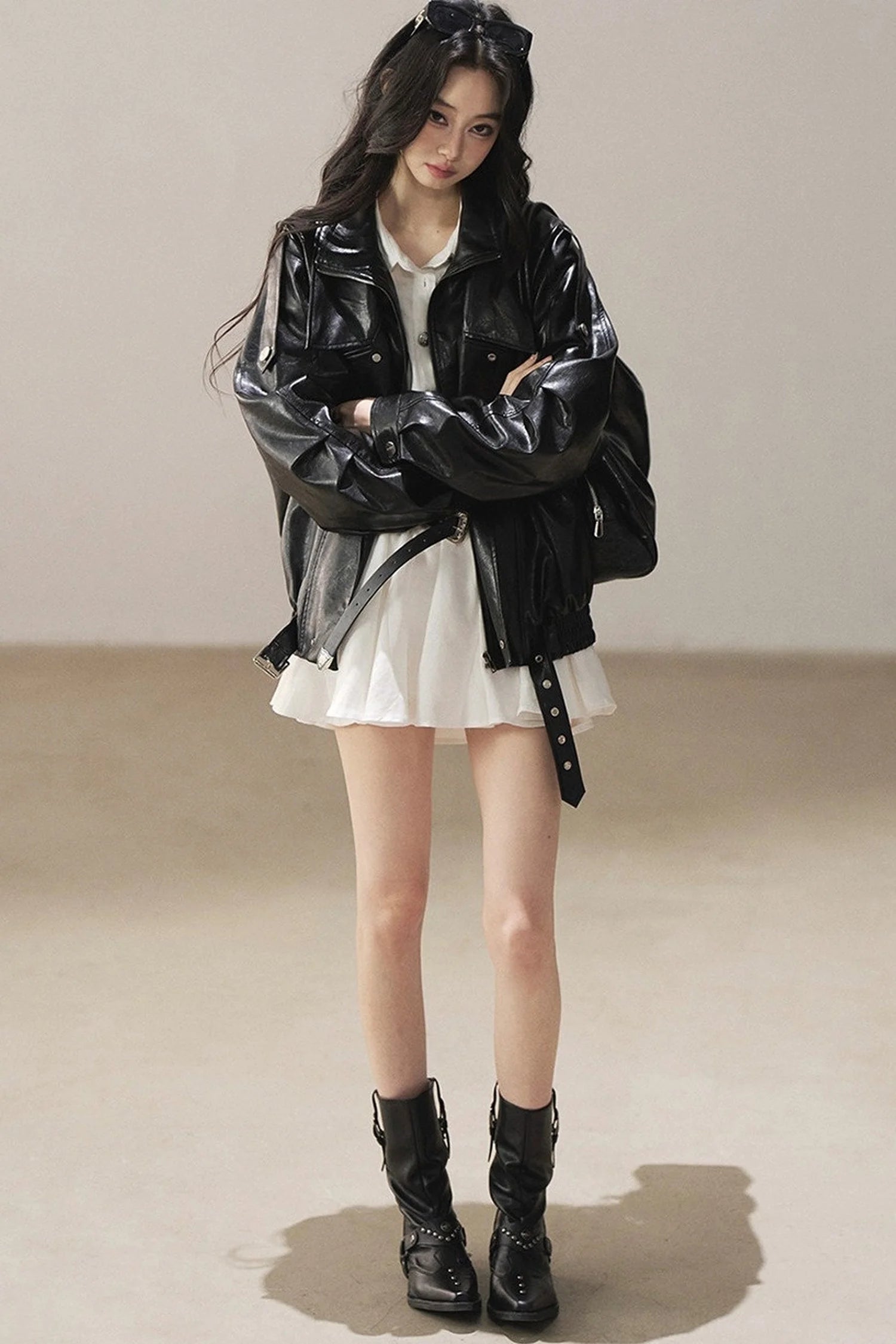 Oil Wax PU Leather Jacket