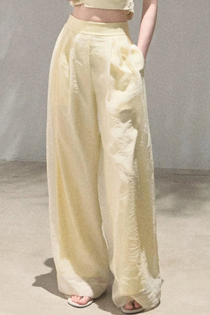 Old Money Mesh Wide-Leg Pants