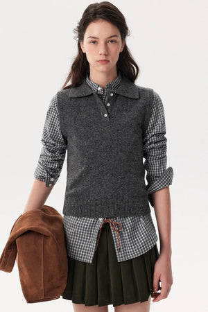 Old Money Wool Shirt & Vest Set-Up