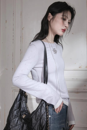 One-Line Wool Sweater