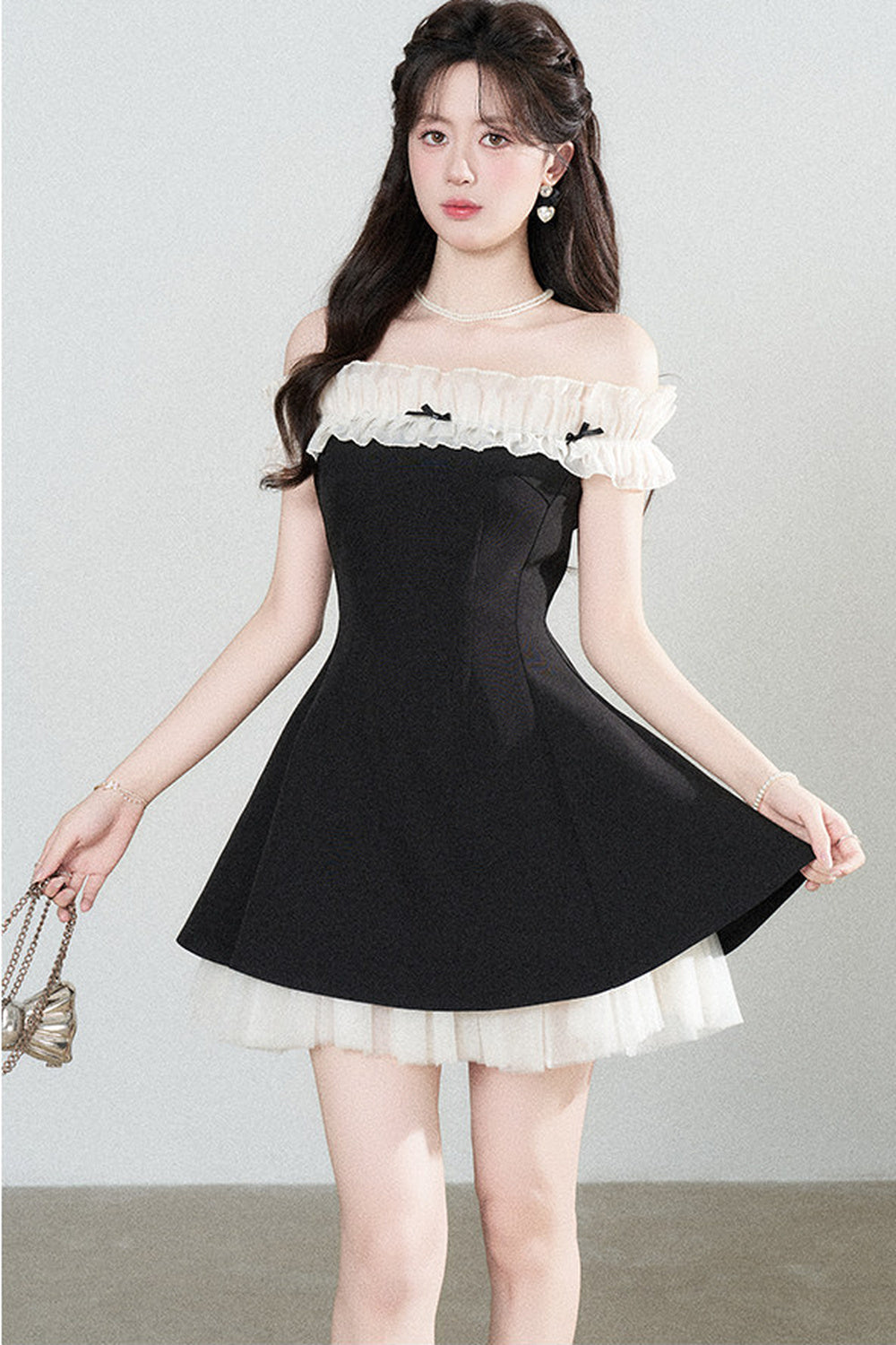 One-Shoulder A-Line Dress