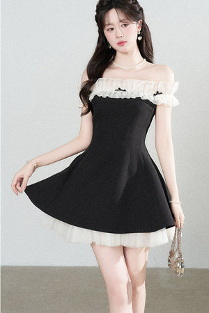 One-Shoulder A-Line Dress