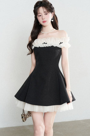 One-Shoulder A-Line Dress