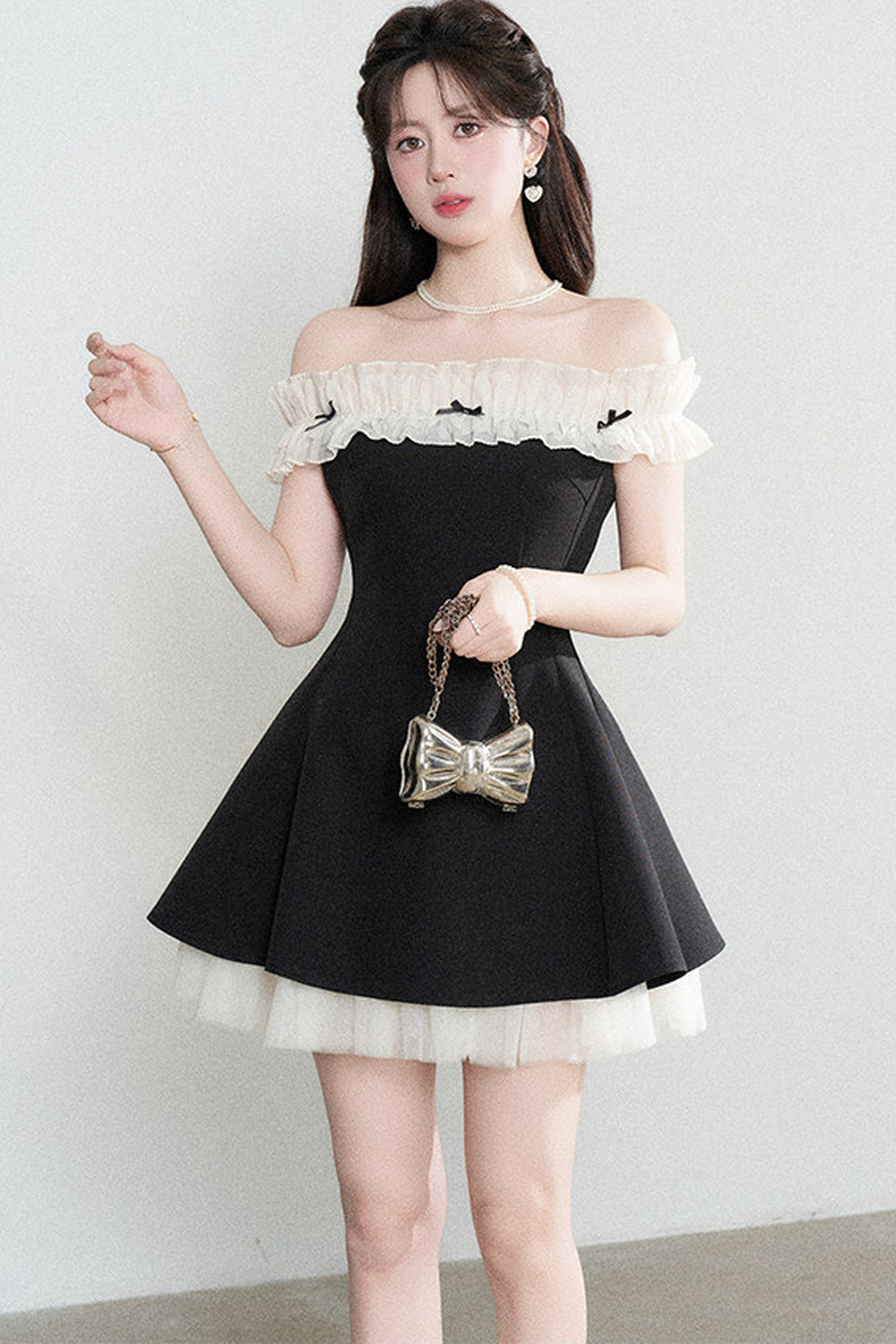 One-Shoulder A-Line Dress