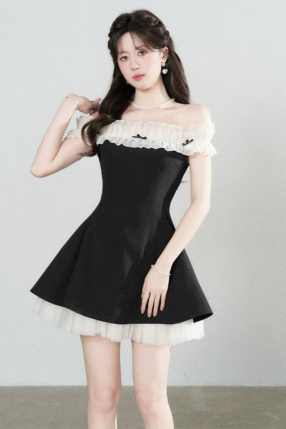 One-Shoulder A-Line Dress