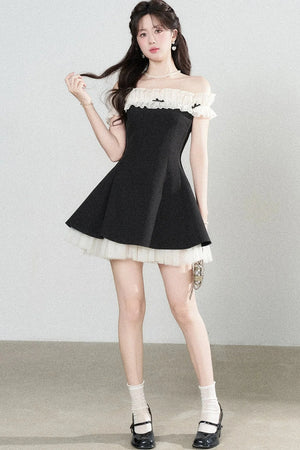 One-Shoulder A-Line Dress