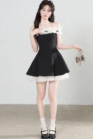 One-Shoulder A-Line Dress