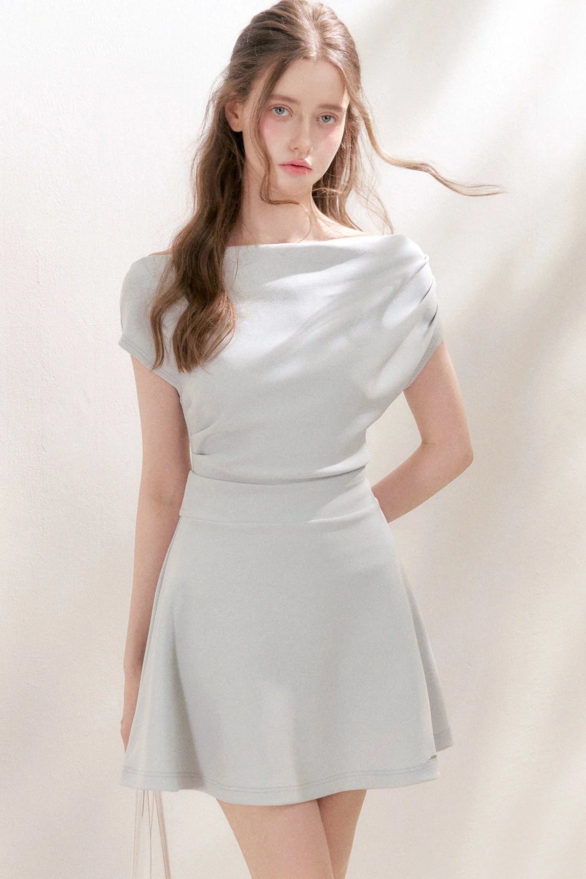 One-Shoulder A-Line Mini Dress