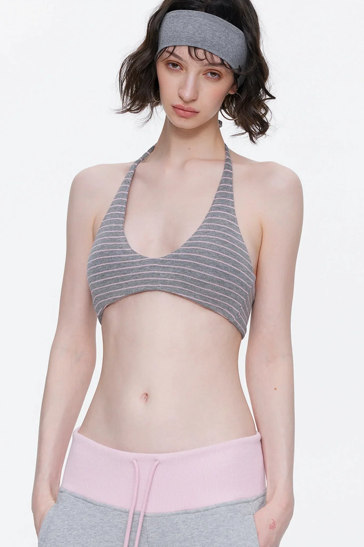 One-Shoulder Color-Blocked Top Set-Up