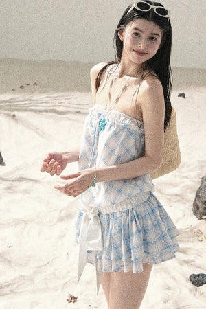 One-Shoulder French Quilted Dress