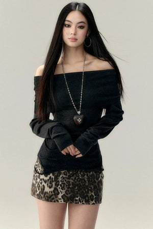 One-Shoulder Knit Vest Top
