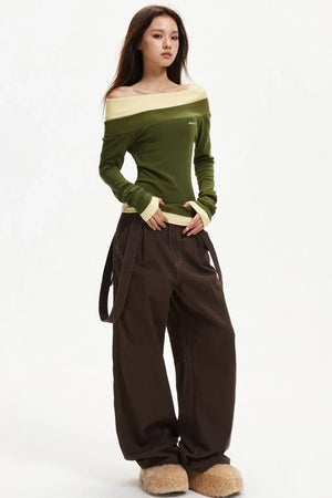 One-Shoulder Knitted Top