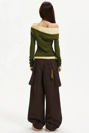One-Shoulder Knitted Top